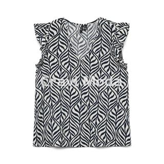 BLUSA ESTAMPADA AZUL MARINO - Imagen 1