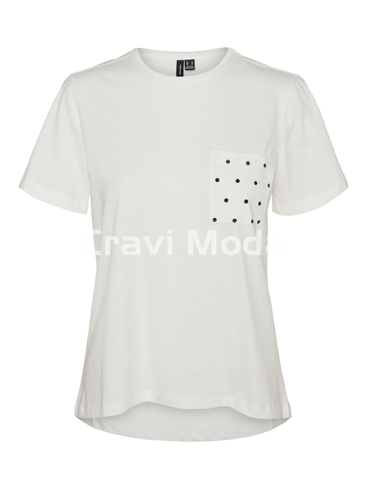 CAMISETA BLANCA CON BOLSILLO - Imagen 1