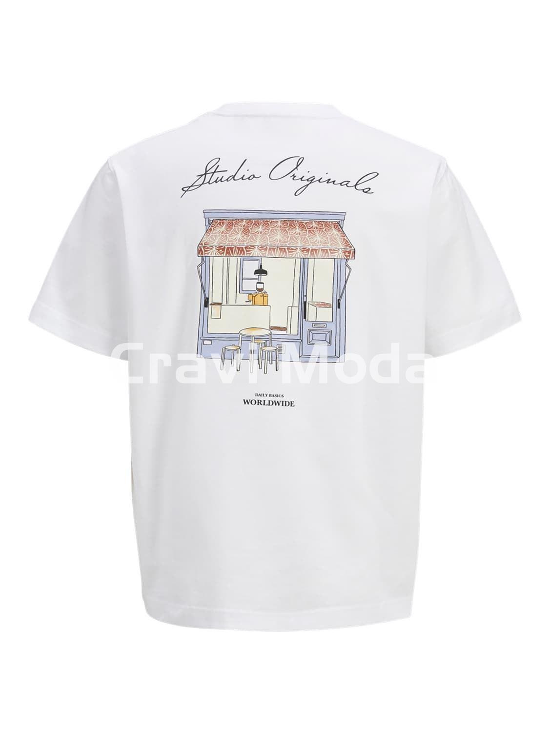 CAMISETA BLANCA DIBUJO EN ESPALDA - Imagen 2