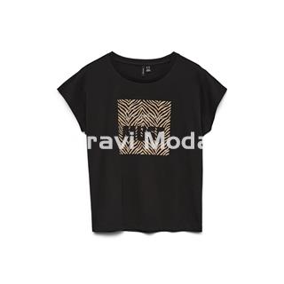 CAMISETA DE MANGA CORTA NEGRA - Imagen 1