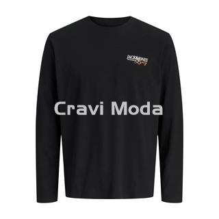 CAMISETA DE MANGA LARGA NEGRA - Imagen 1
