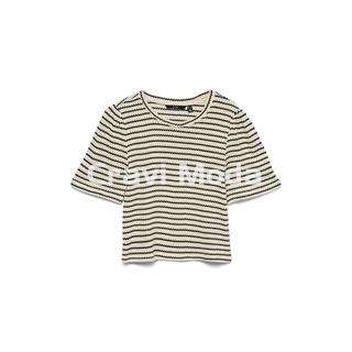 CAMISETA DE PUNTO BLANCA Y NEGRA - Imagen 1