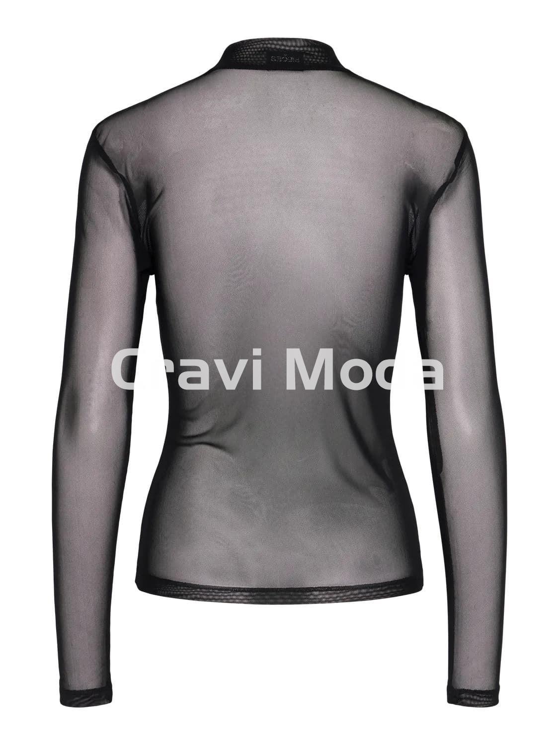 CAMISETA NEGRA TRANSPARENTE - Imagen 2