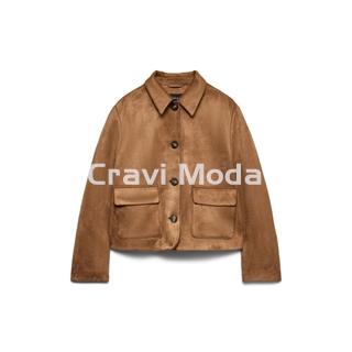 CAZADORA ANTE TOSTADA - Imagen 1