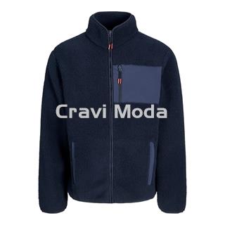 CAZADORA DE BORREGUILLO AZUL MARINO - Imagen 1