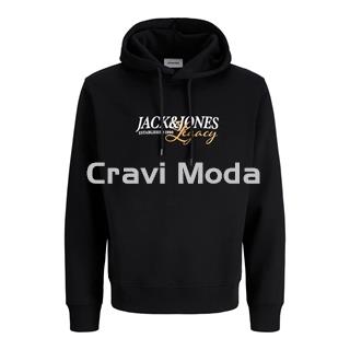SUDADERA CON CAPUCHA NEGRA - Imagen 1