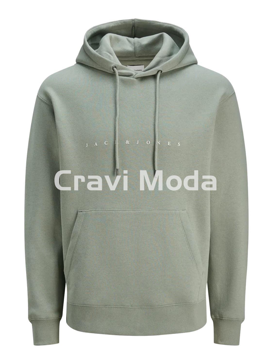 SUDADERA CON CAPUCHA VERDE - Imagen 1