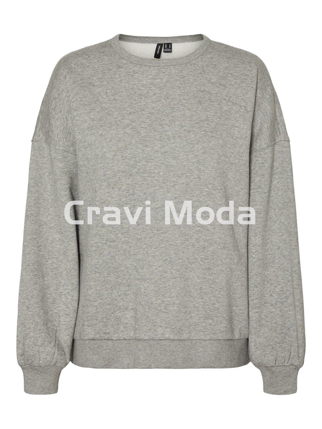 SUDADERA GRIS CON DIBUJO EN LA ESPALDA - Imagen 1