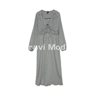 VESTIDO DE CUADRO VICHY AZUL - Imagen 1